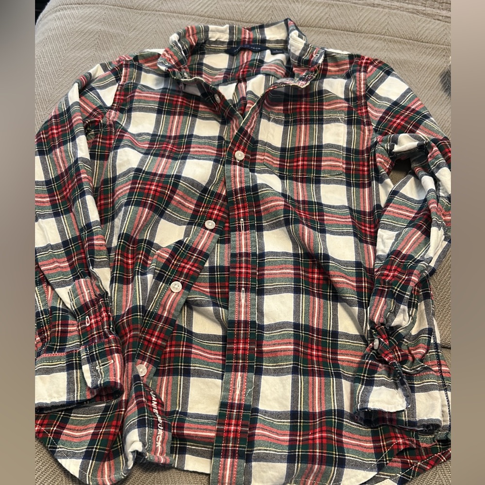 Janie and jack size 8 holiday button down